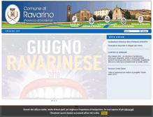 Tablet Screenshot of comune.ravarino.mo.it